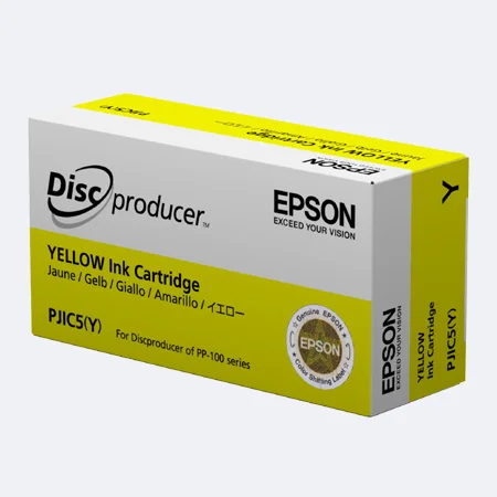 Epson PJIC5 Geel - pjic5 geel inkt cartridge c13s020451 epson discproducers robots
